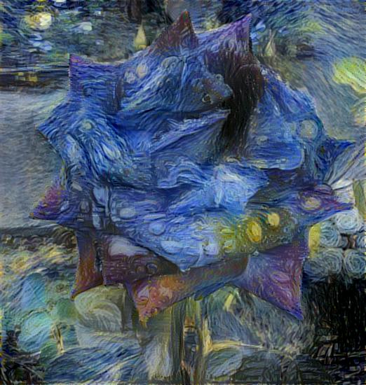 Rose I took a photo of with Starry Night effect on LunaPic.com Rose I took a photo of with Starry Night effect on LunaPic.com
