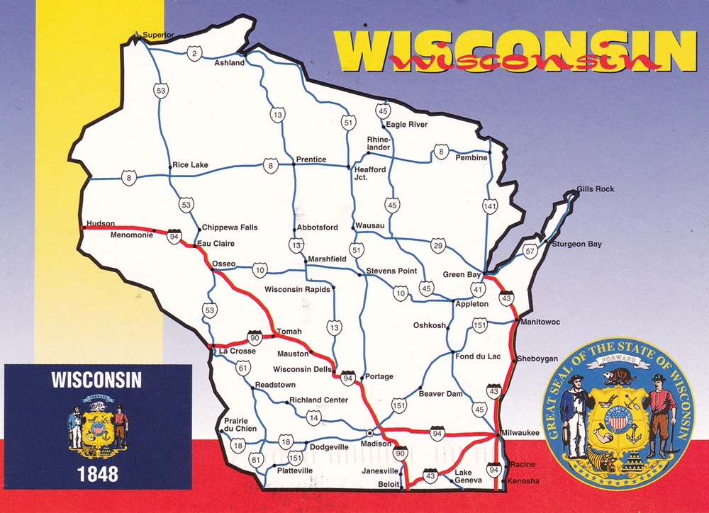Wisconsin postcard Wisconsin postcard