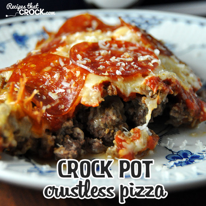 Crock Pot Crustless Pizza ~ Recipes That Crock
