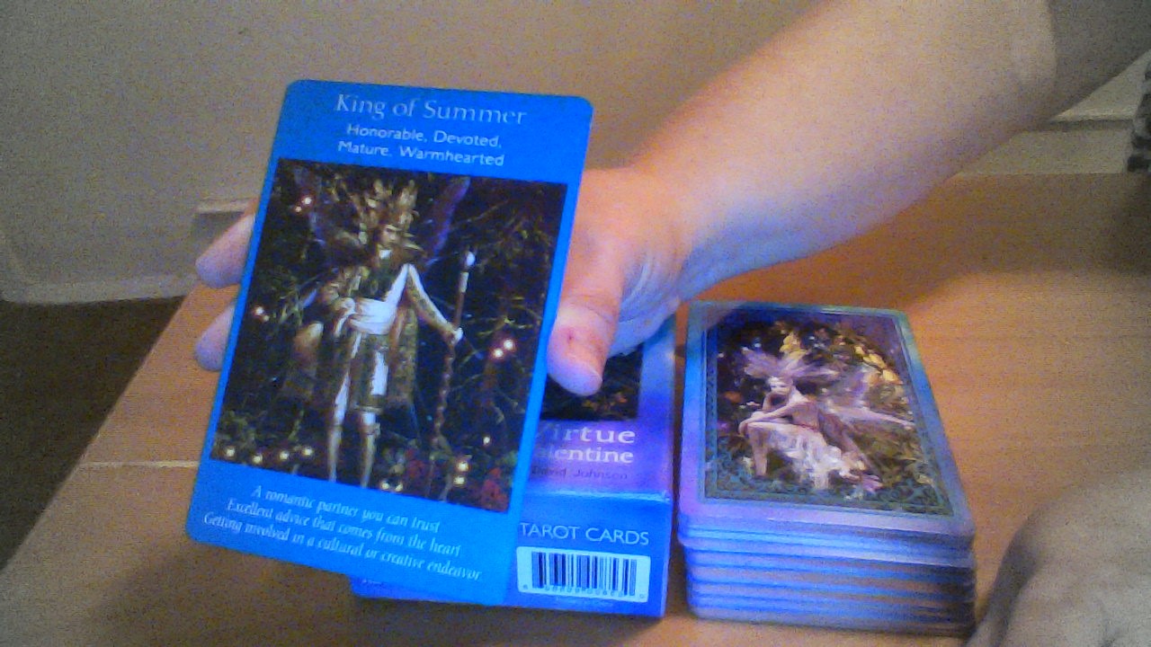 One of my new tarot deck fairy cards. One of my new tarot deck fairy cards.