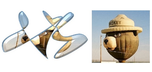 on the left an excel creation of the photo on the right on the left an excel creation of the photo on the right