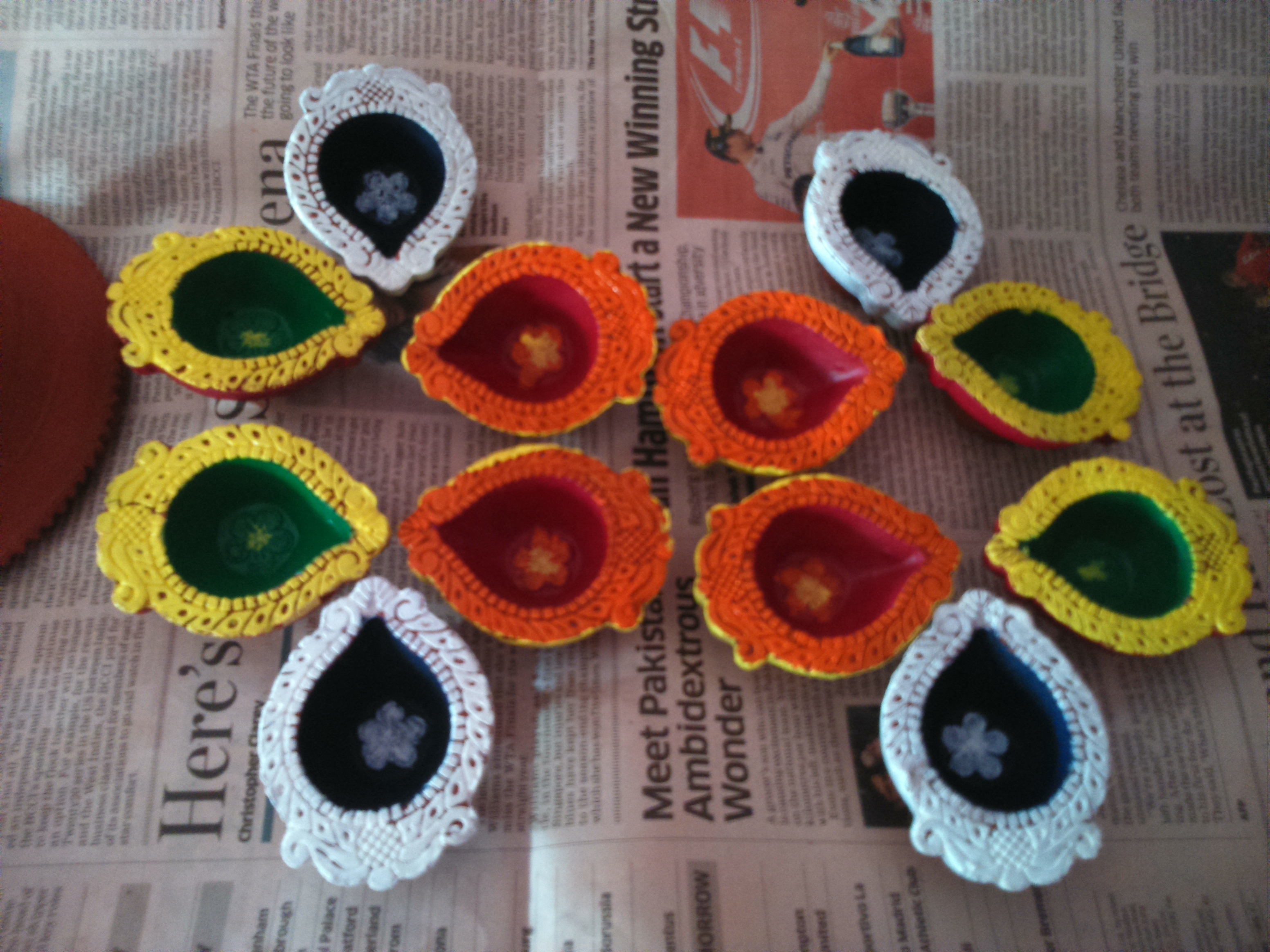diyas colored diwali diyas colored diwali
