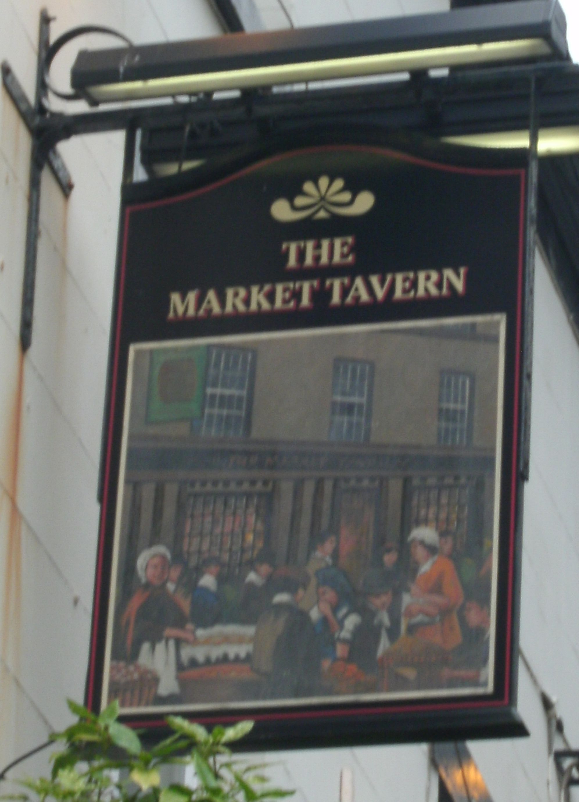 Photo taken by me – The Market Tavern pub sign, Preston  