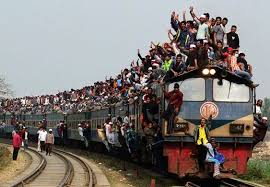 Rush trains in india