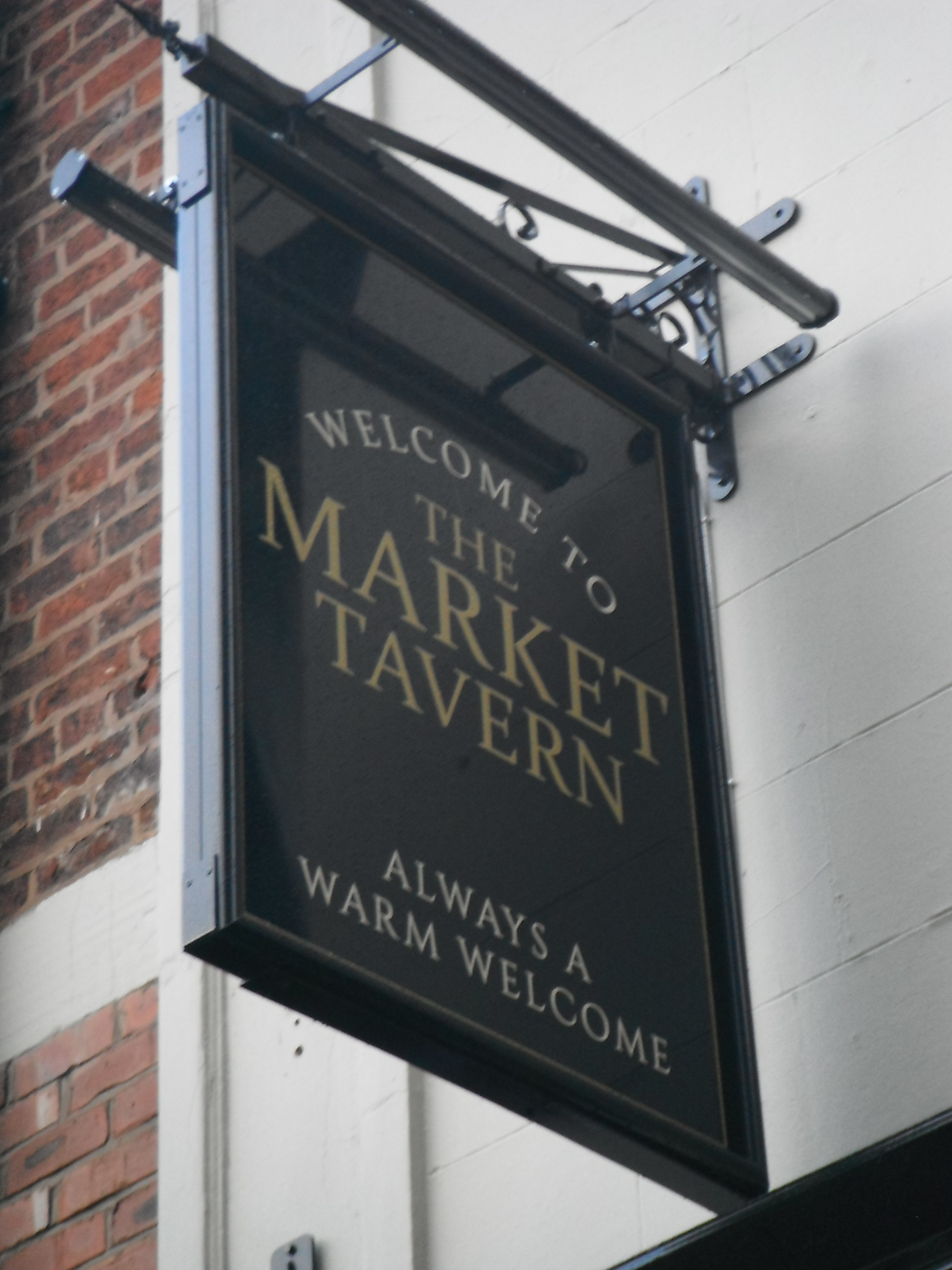 photo taken by me the new Market Tavern Sign