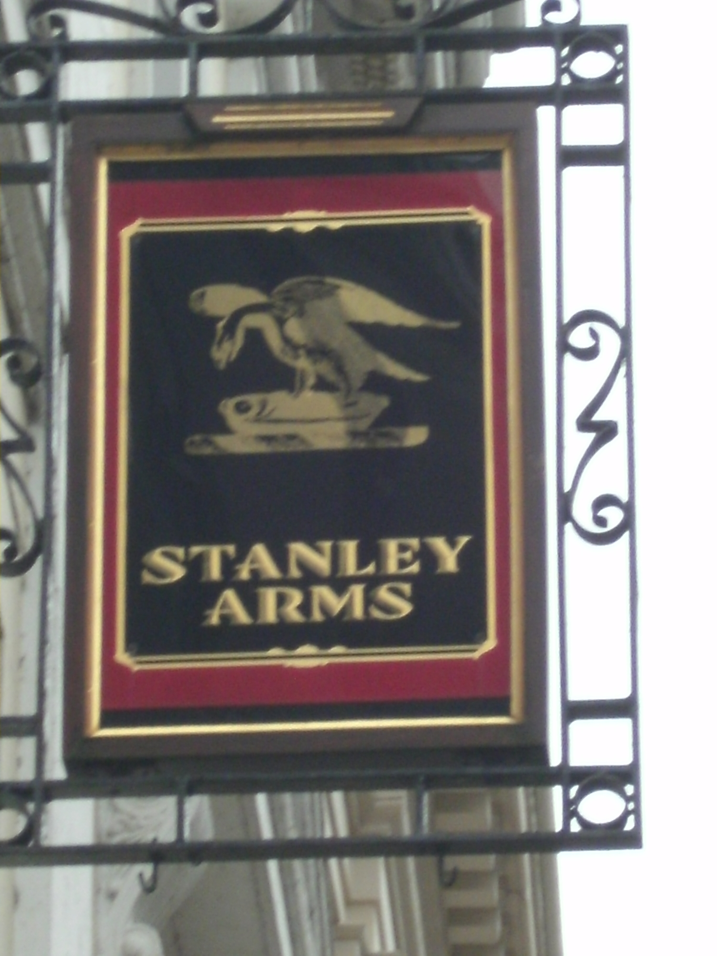Photo taken by me – The Stanley Arms pub sign, Preston Photo taken by me – The Stanley Arms pub sign, Preston