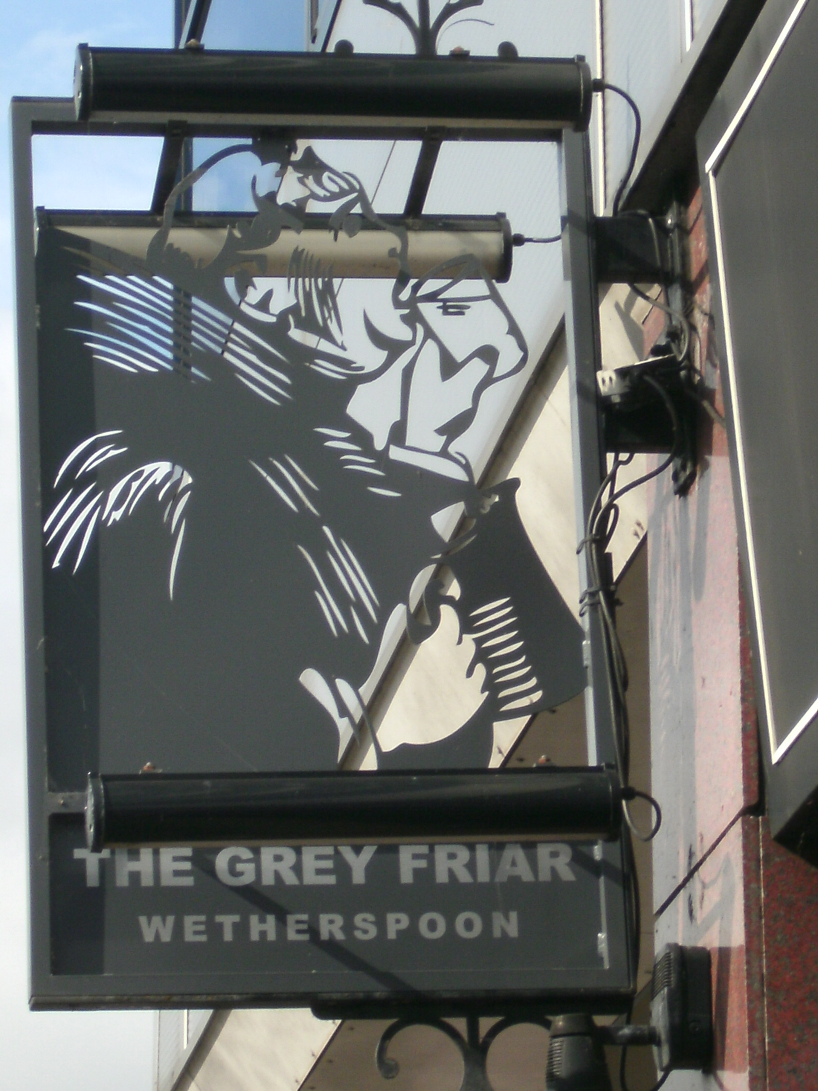 photo taken by me - The Grey Friar pub sign - Preston photo taken by me - The Grey Friar pub sign - Preston