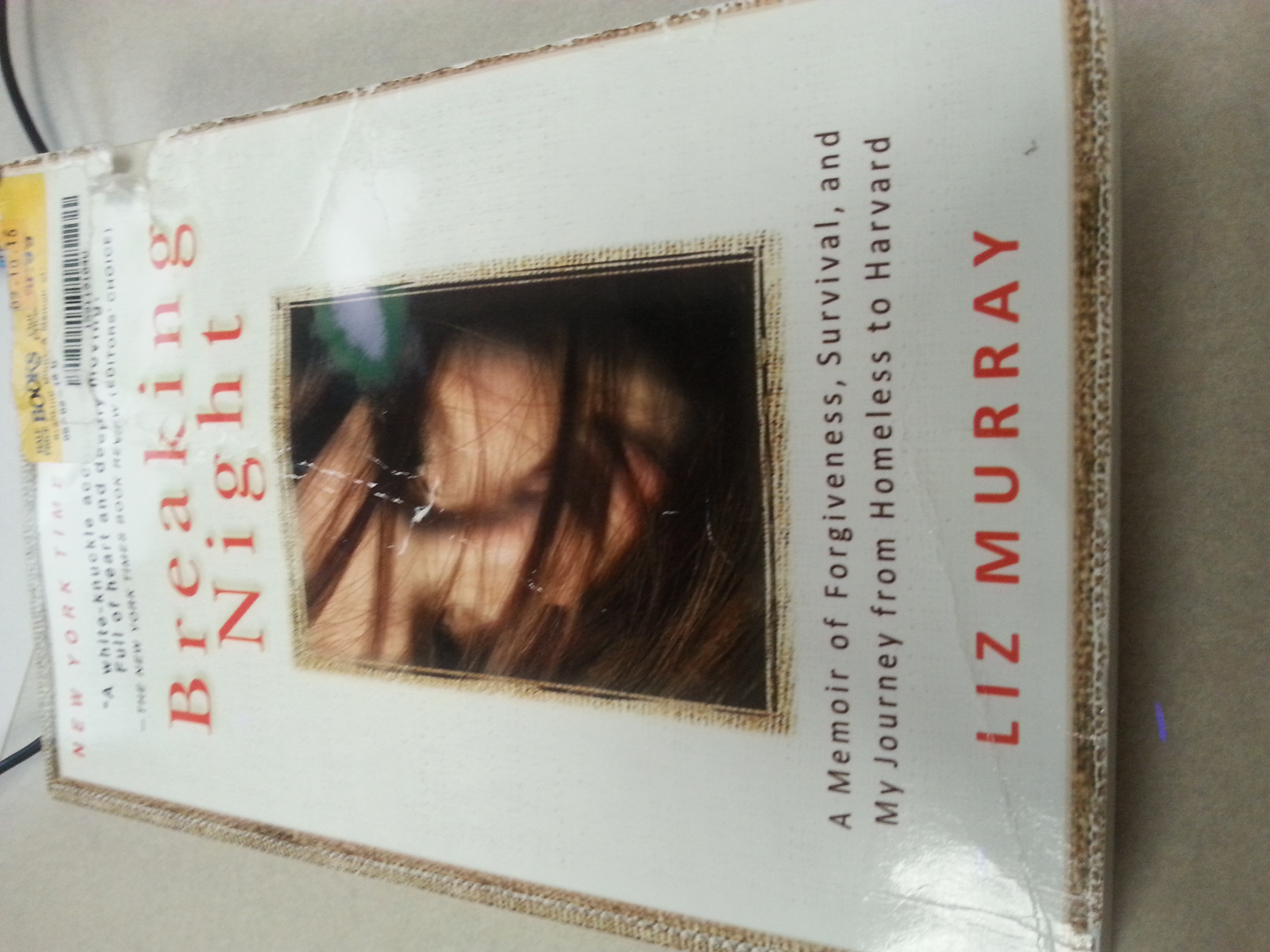 Breakibg Night by Liz Murray. great book
