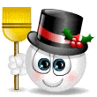 Snowman Smilie - Smiling Snowman Face