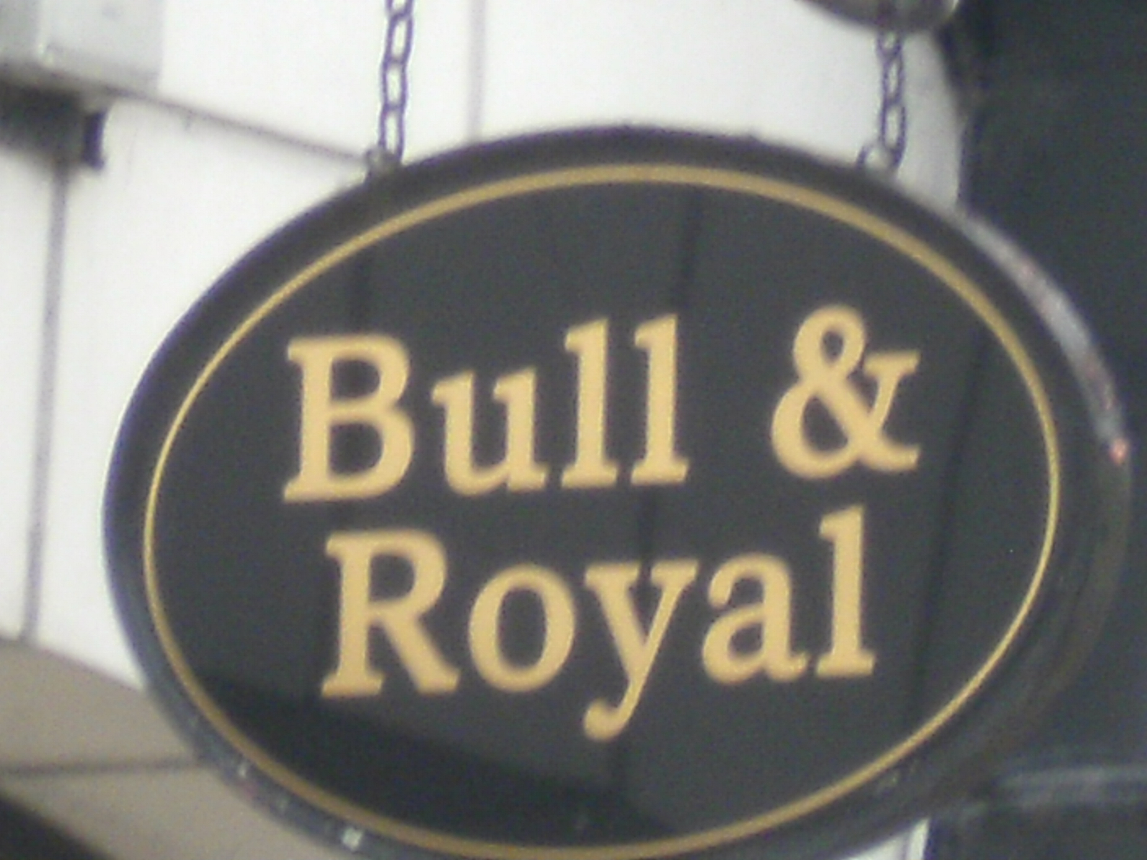 Photo taken by me – The Bull And Royal pub sign, Preston city centre Photo taken by me – The Bull And Royal pub sign, Preston city centre