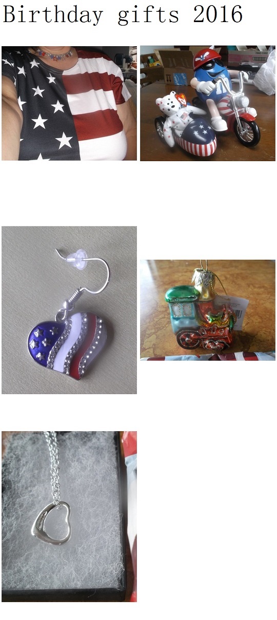 Collage I made of birthday gifts Collage I made of birthday gifts