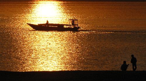 sunset at my city(river BRAHMAPUTRA) - sunset at my city(river BRAHMAPUTRA)
