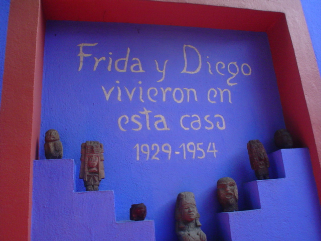 At Frida Kahlo´s house in Coyoacán