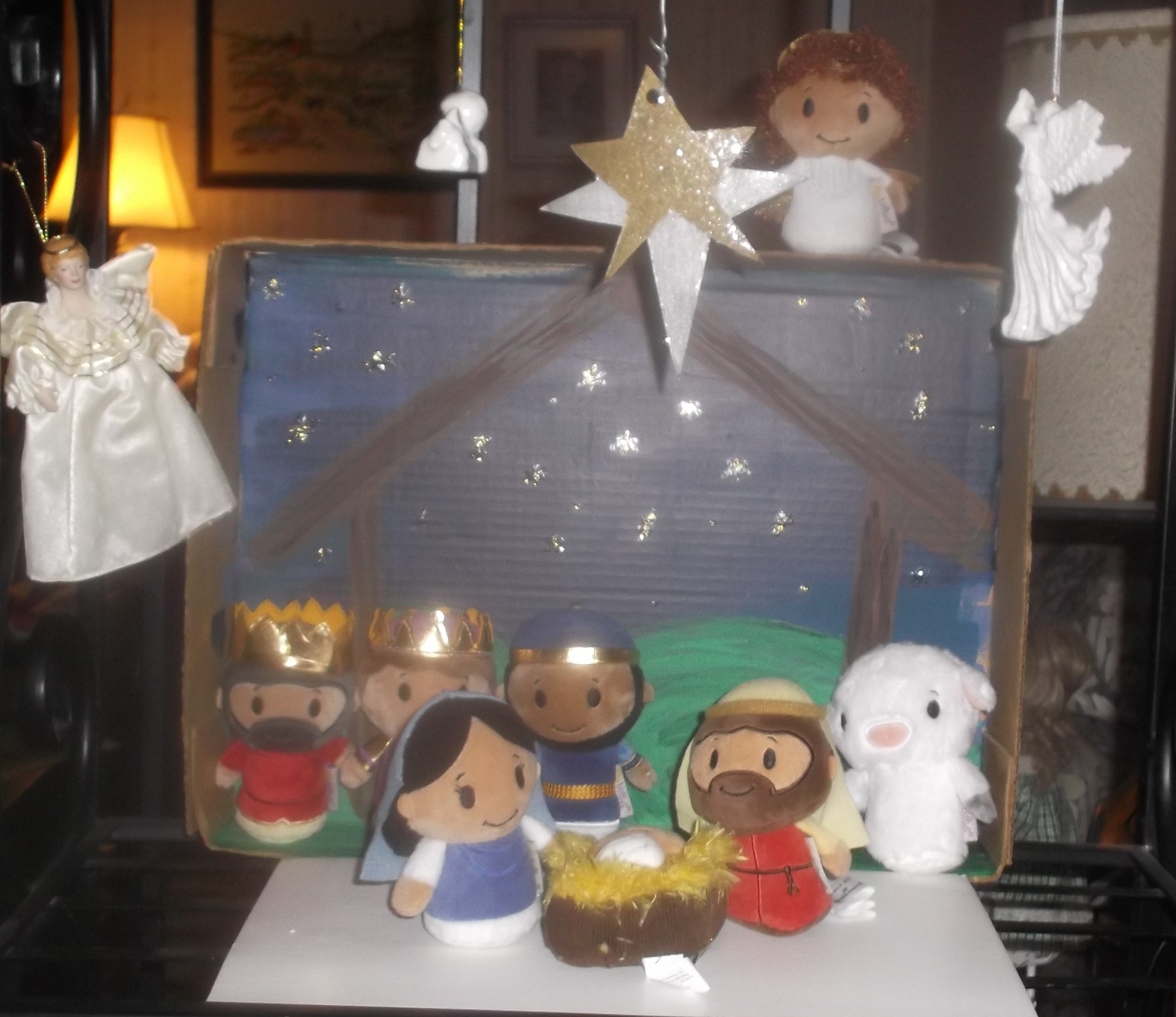 Less breakable Nativity I put in the breakable one's place Less breakable Nativity I put in the breakable one's place