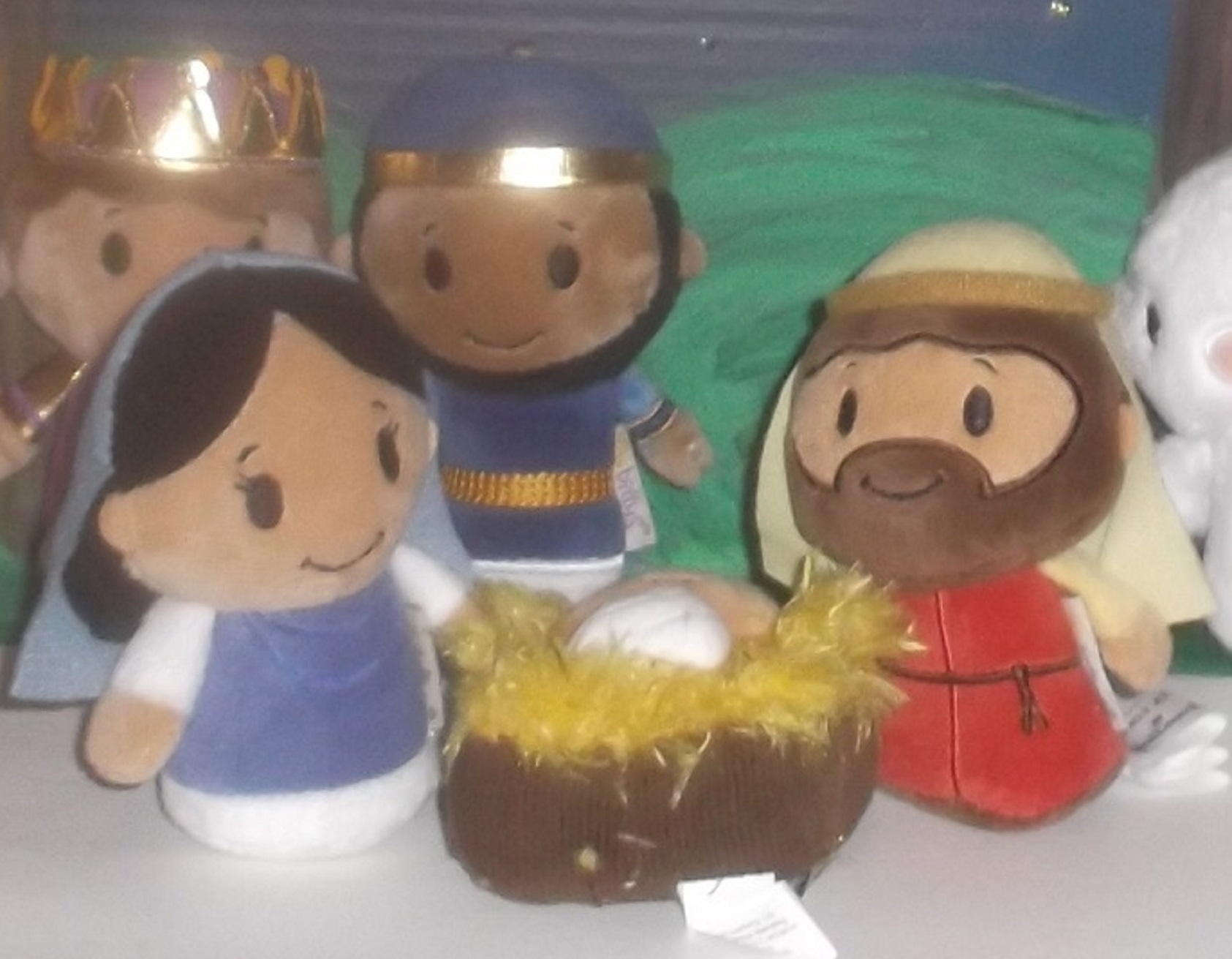 Close up of my less breakable nativity
