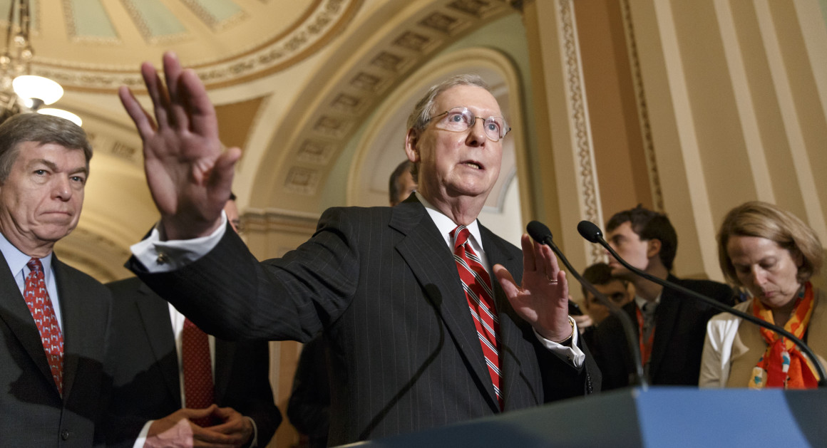 “The American people should have a voice in the selection of their next Supreme Court Justice," Mitch McConnell said. “The American people should have a voice in the selection of their next Supreme Court Justice," Mitch McConnell said.