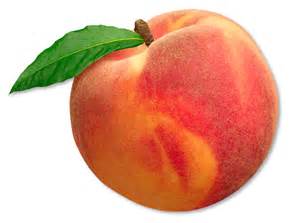 A peach, which should be sweet.