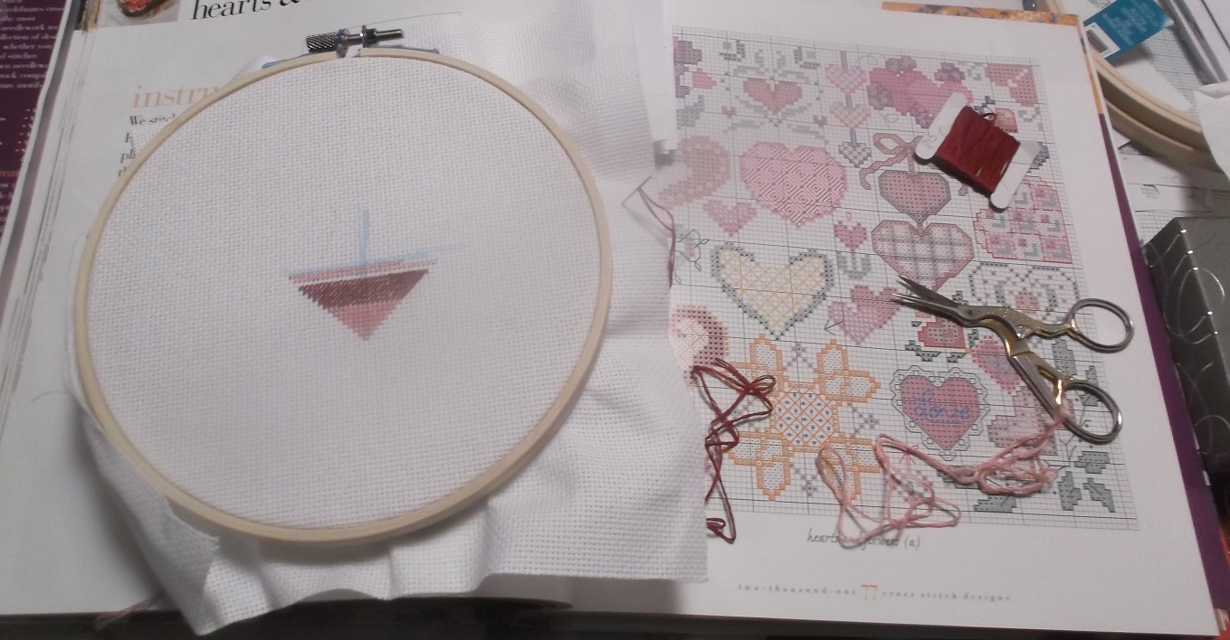 photo I took earlier today of my latest cross stitch project photo I took earlier today of my latest cross stitch project