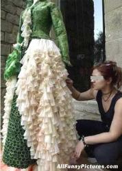 Condom Dress - This dress is made of condoms, can you believe it?