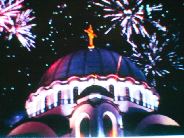 Church of Saint Sava - Belgrade, Serbia, During Orthodox New Years Celebration Church of Saint Sava - Belgrade, Serbia, During Orthodox New Years Celebration