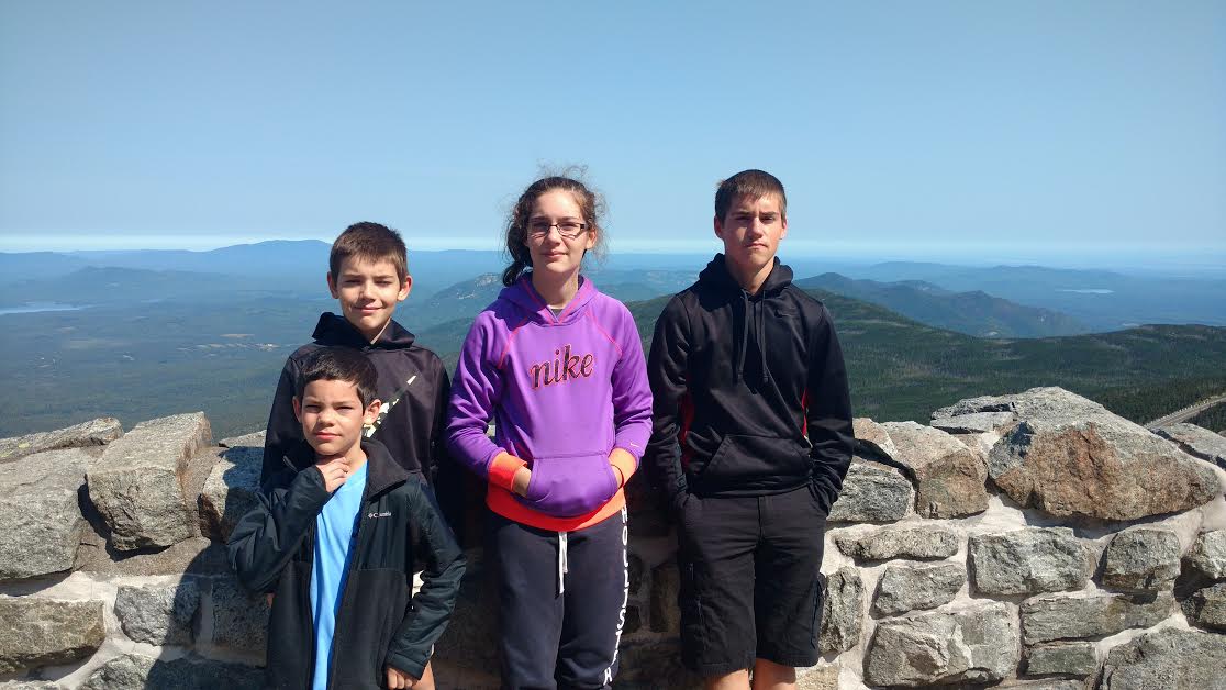 kids on Whiteface mountain, summer 2016