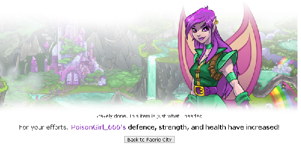 The reward screen of my latest quest The reward screen of my latest quest