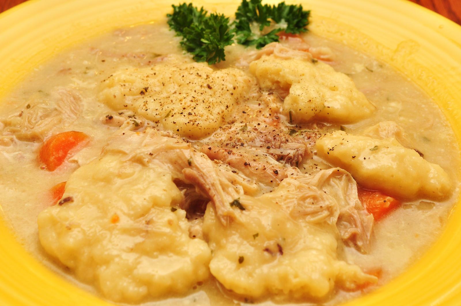 https://commons.wikimedia.org/wiki/File:Mmm...chicken_dumplins_(4609626999).jpg https://commons.wikimedia.org/wiki/File:Mmm...chicken_dumplins_(4609626999).jpg