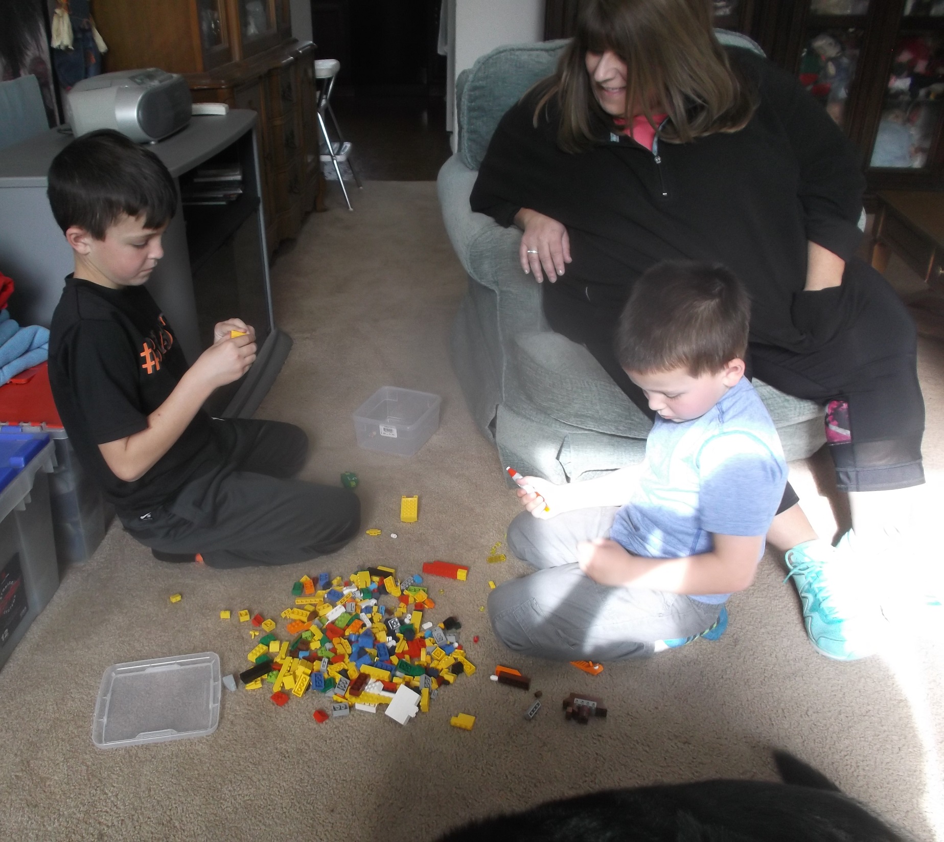 Photo I took of my nephews playing legos
