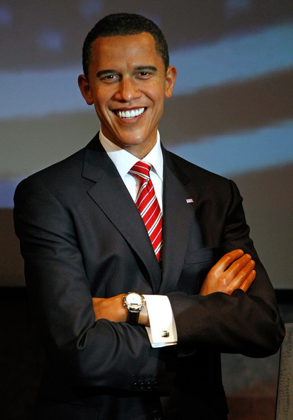 Barack obama wax figure at madame Tussauds.