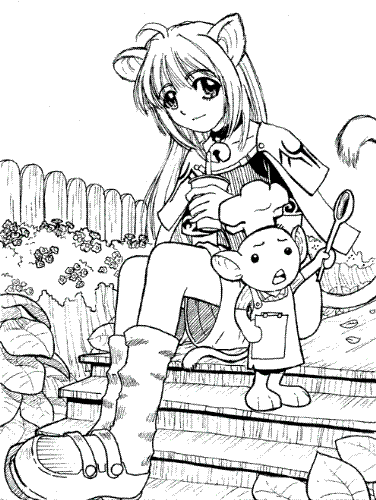 eleonora - some raw anime-like graphic which is made by my friend. nice isn't?