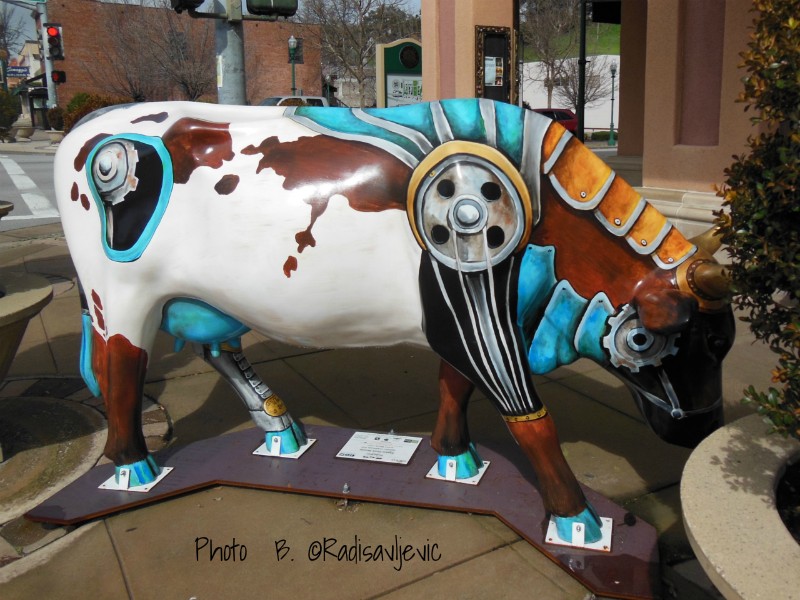 Steam Punk Bessie in the Cow Parade in Atascadero, California Steam Punk Bessie in the Cow Parade in Atascadero, California