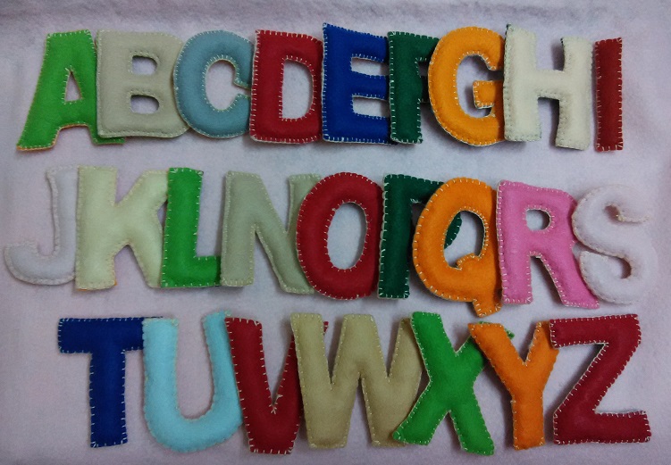 Hand sewn felt alphabets for my son Hand sewn felt alphabets for my son