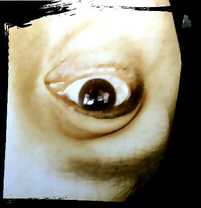 Sadako's eye. no, that is me eye upside-down