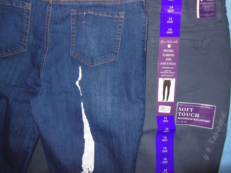 Clothing tags, Jeans, Clothing tags, Jeans,