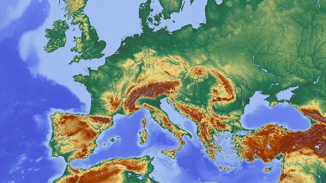Map of Europe - free image Pixabay