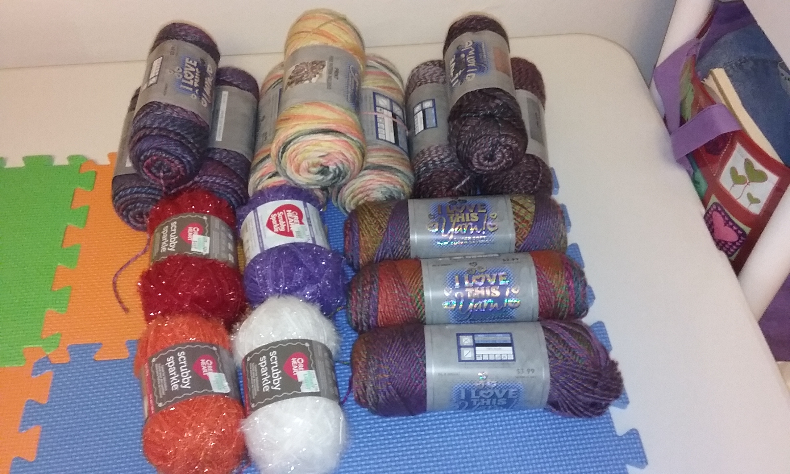 January Yarn Shopping - for shawls, scarves, dish cloths, and scrubbies January Yarn Shopping - for shawls, scarves, dish cloths, and scrubbies