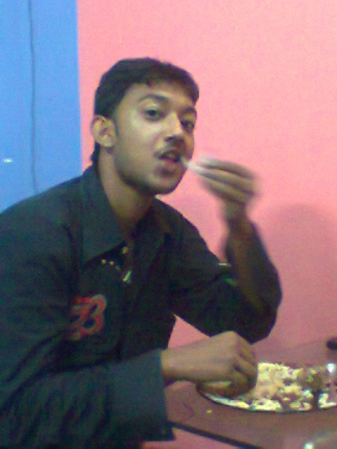 Eating Biriyani