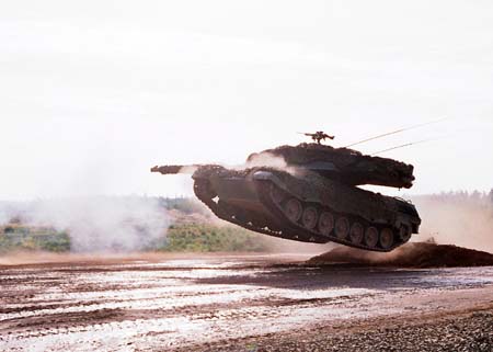 tank - a tank shooting in iraq