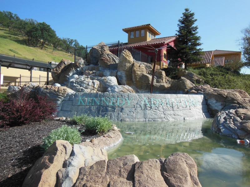 Waterfall at Kennedy Adventure in Paso Robles, CA