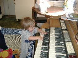 My little Musician - this is my baby boy playing singing and dancing as he plays the piano.