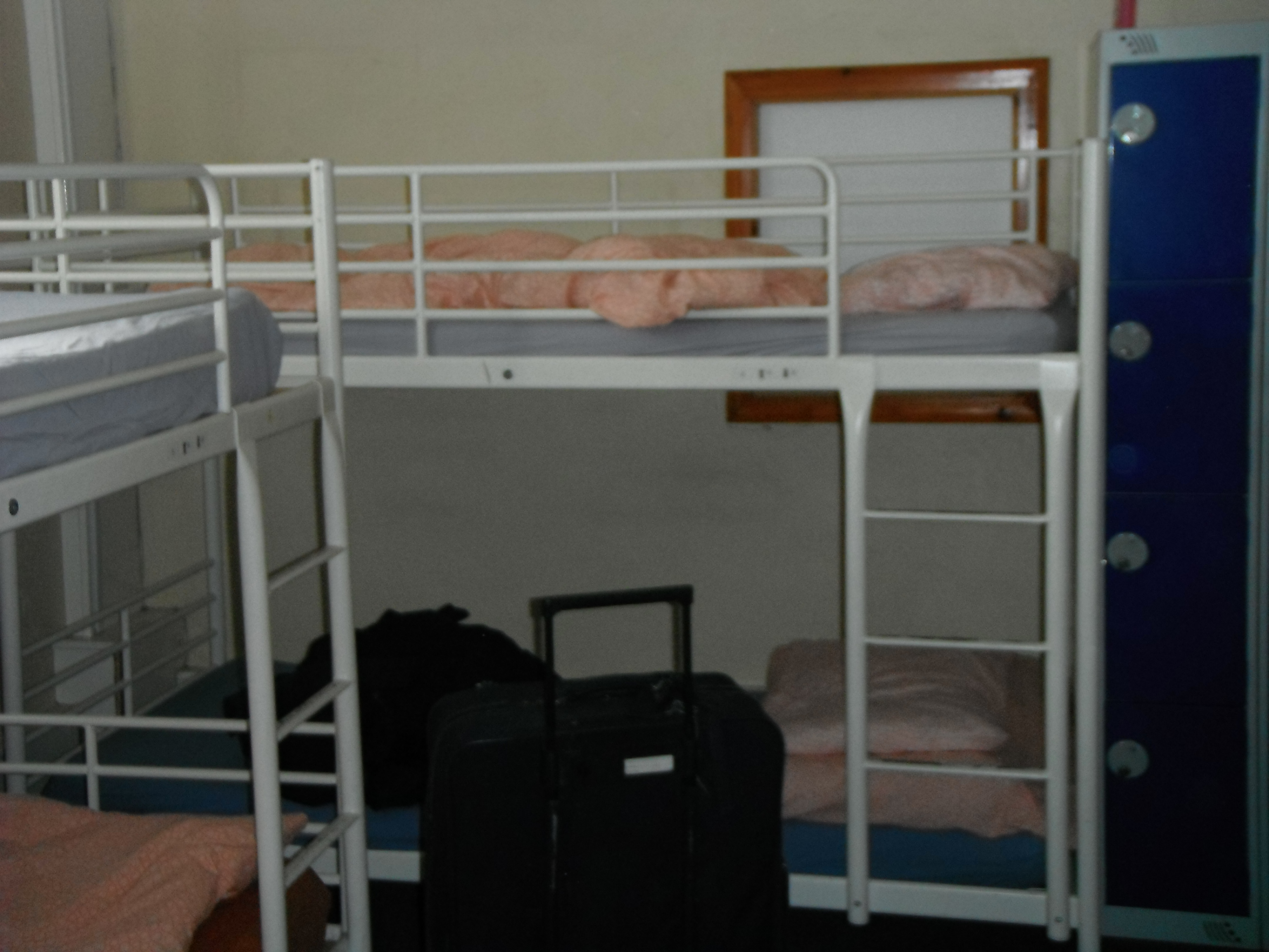  Photo taken by me – the bunks at the hostel in Birmingham, photographed while unoccupied. 