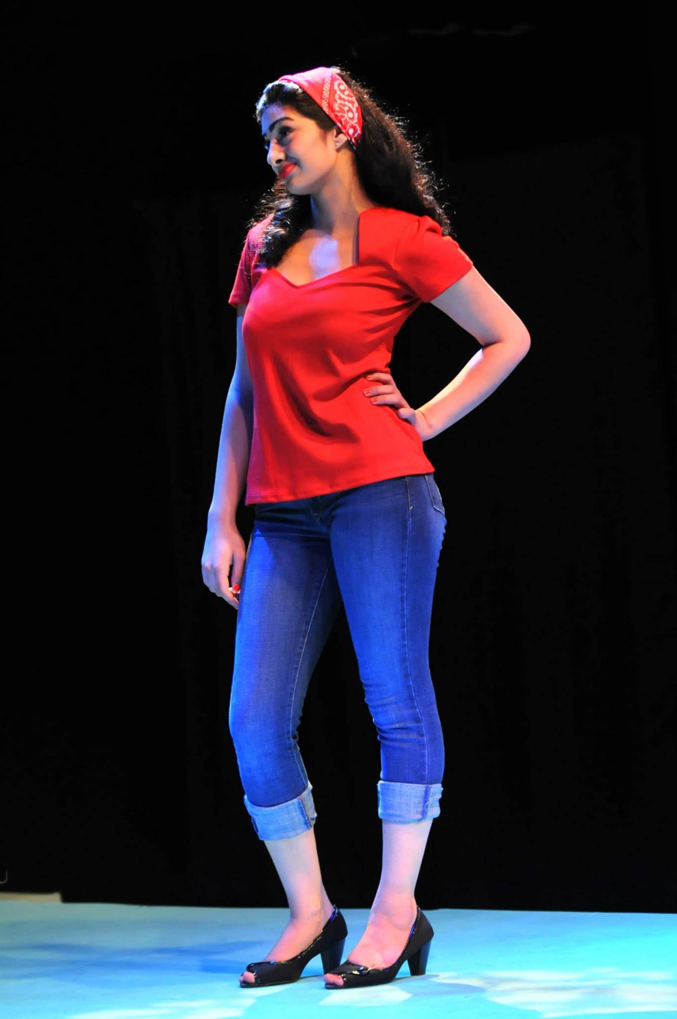 Our Teenage Granddaughter Performing in her School Theater