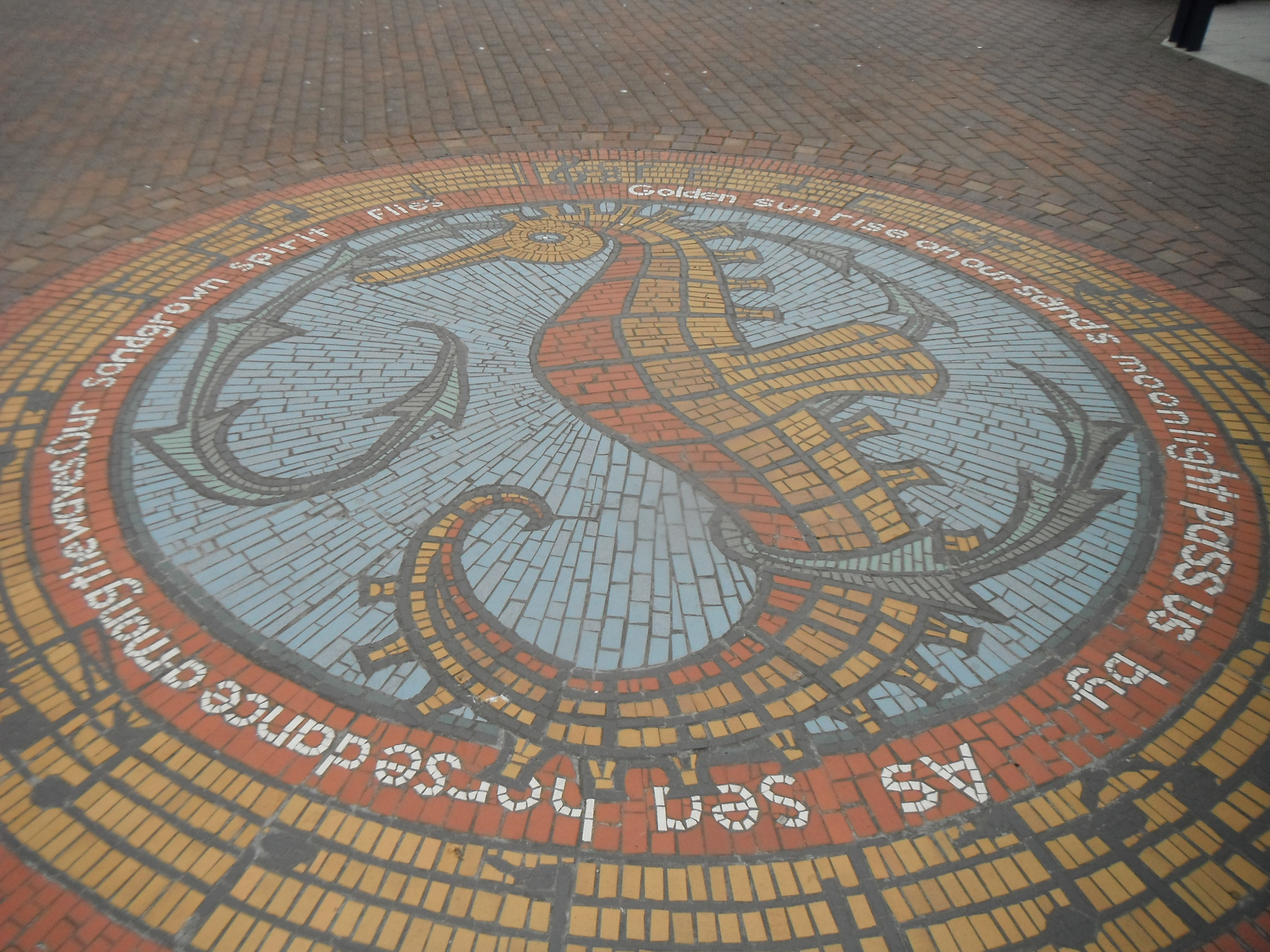 Photo taken by me – seahorse mosaic, St Anne’s, Lancashire  