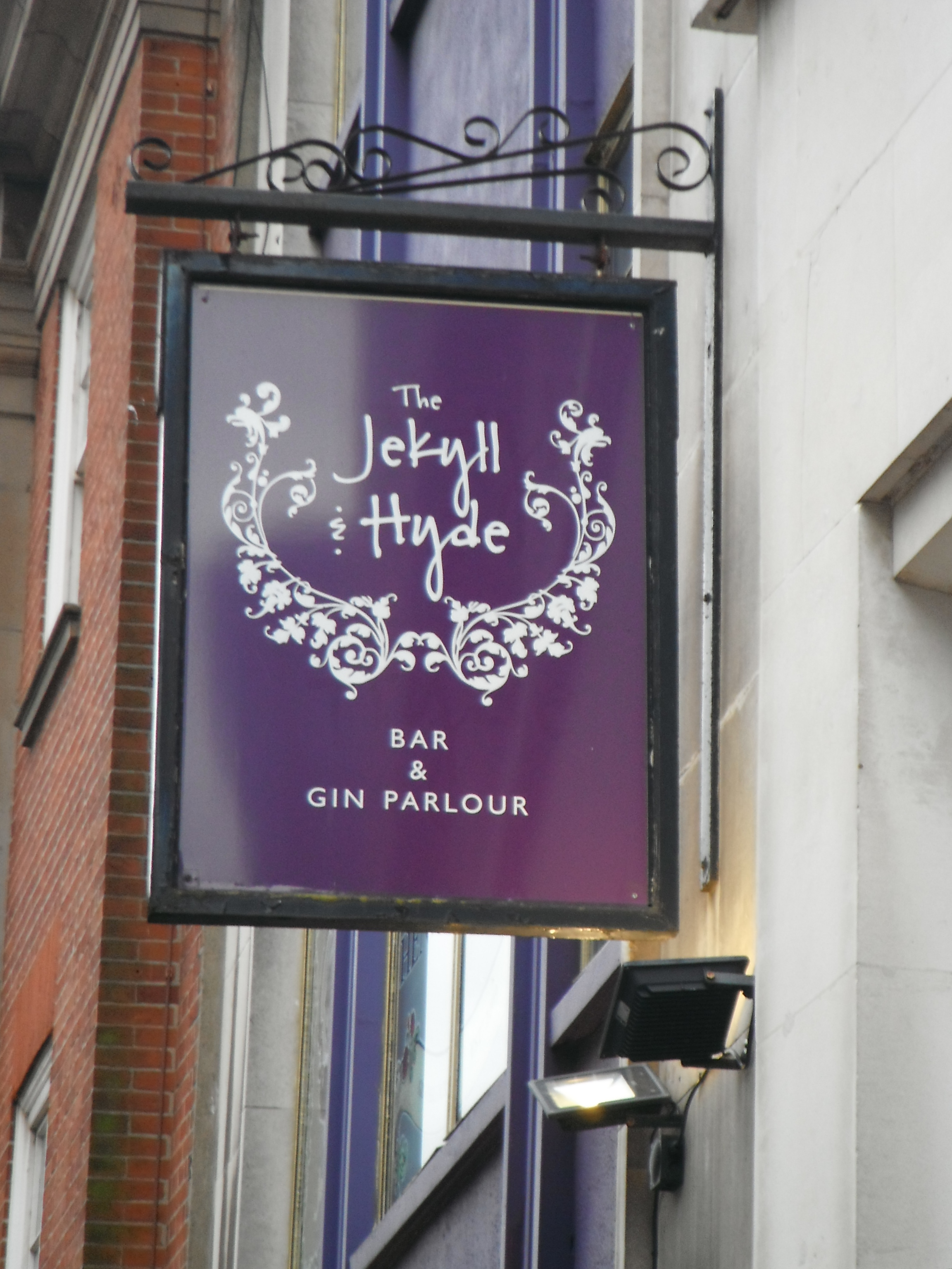 Photo taken by me – The Jekyll And Hyde pub sign – Birmingham Photo taken by me – The Jekyll And Hyde pub sign – Birmingham