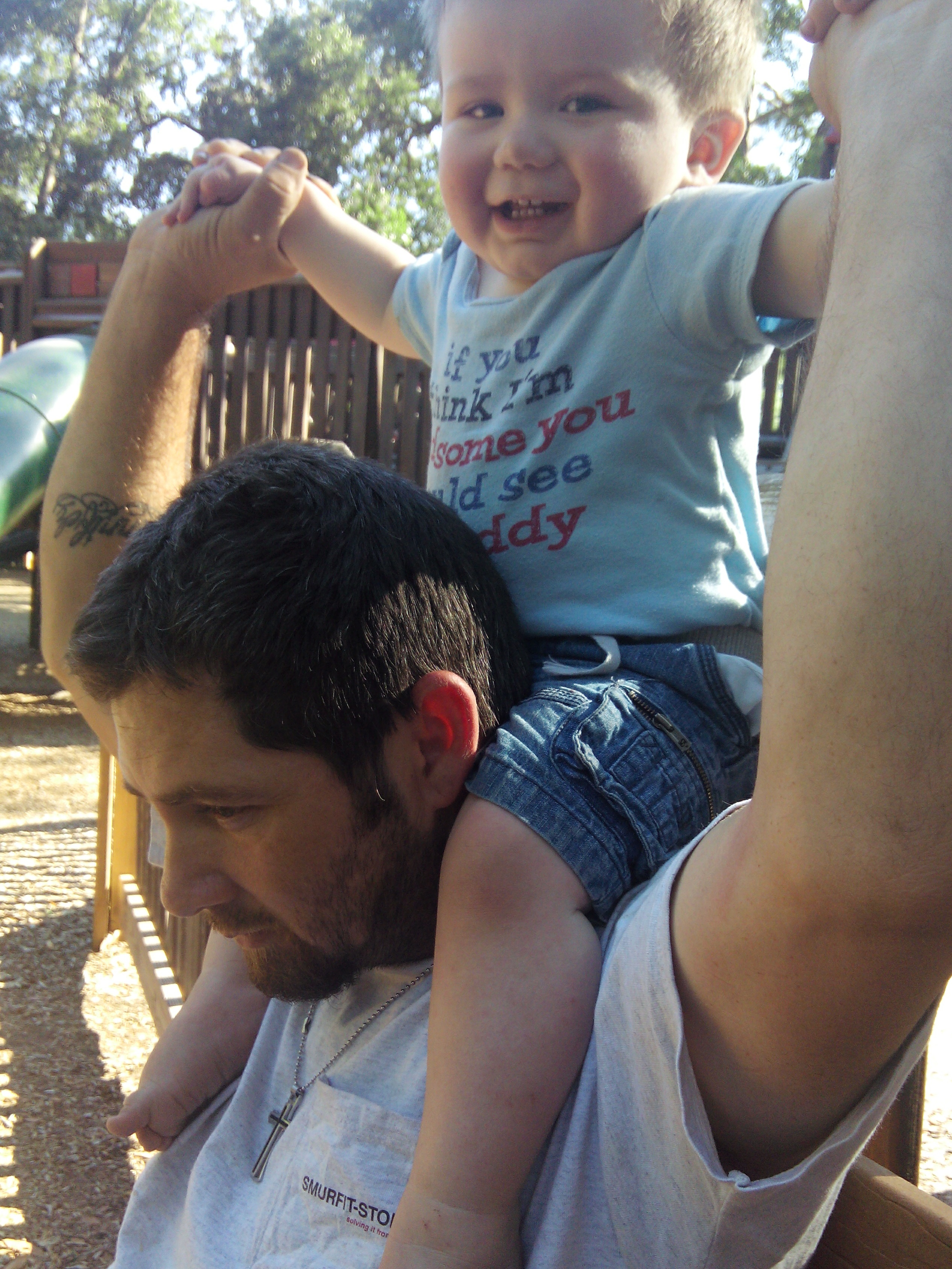 Julian and daddy Julian and daddy