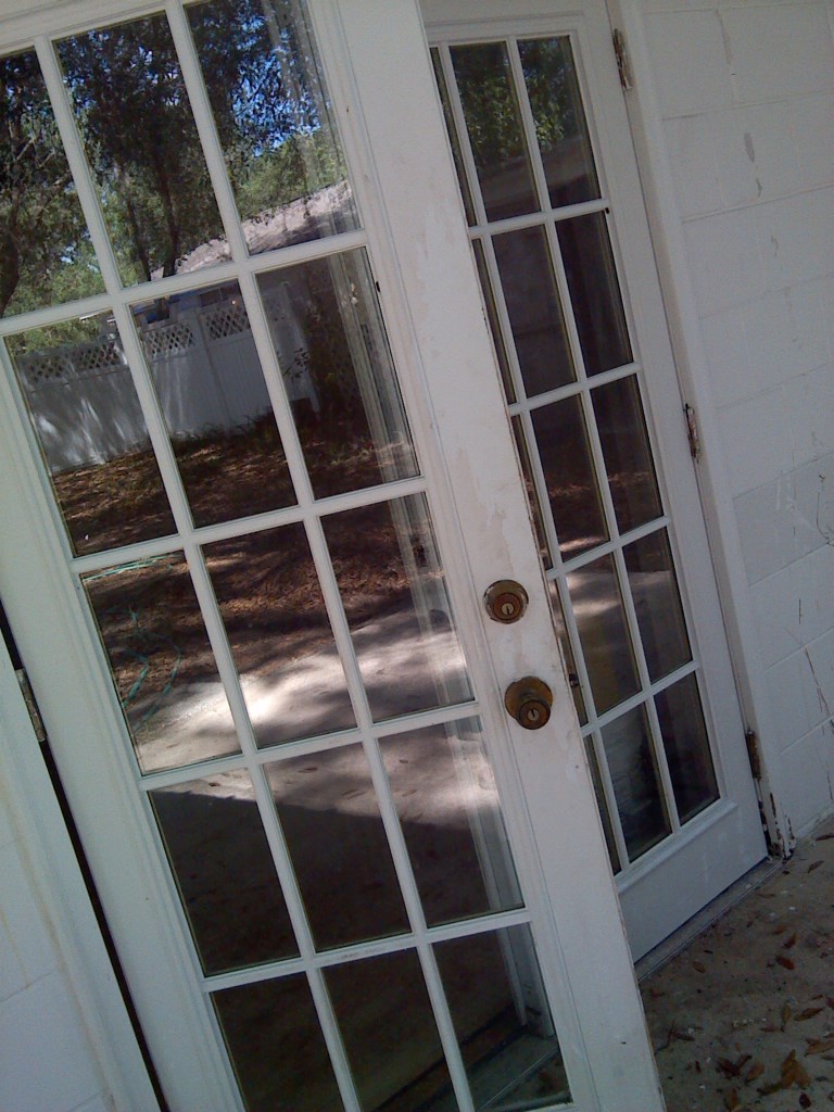 Photo of French doors taken by Pat Z Anthony