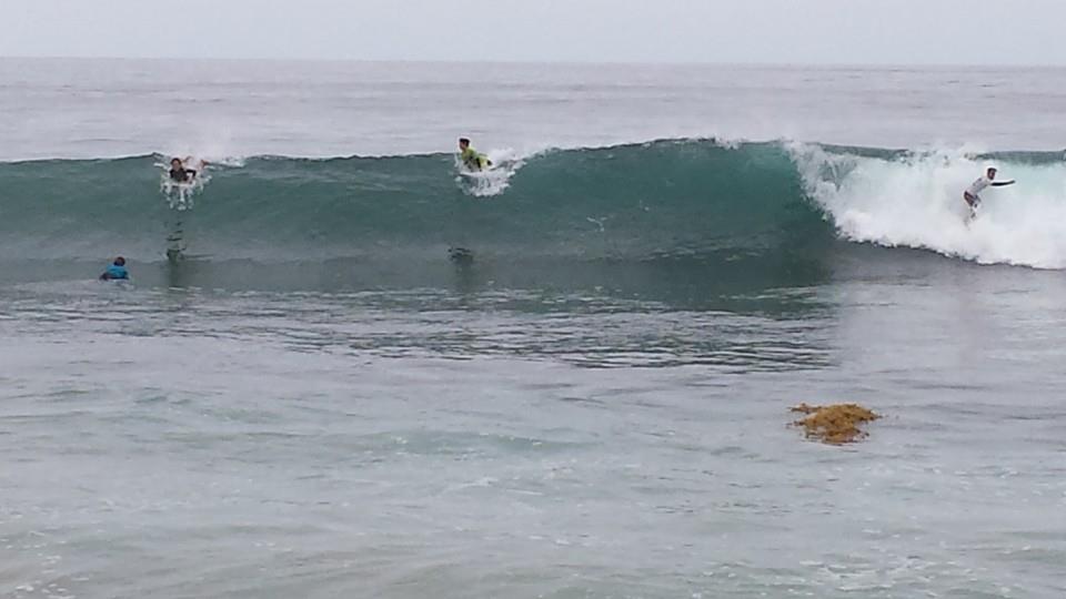 Photo of three surfers taken by author Photo of three surfers taken by author