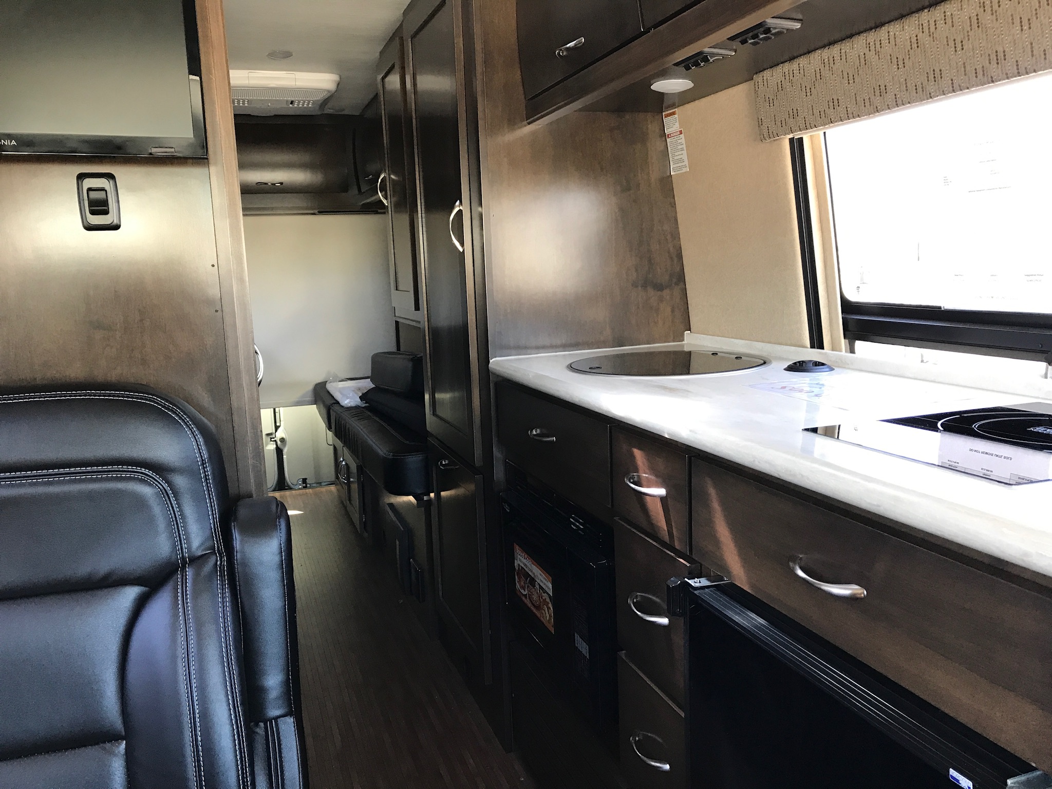 The inside of a Winnebago class B that I looked at yesterday.  Photo taken by and the property of FourWalls.