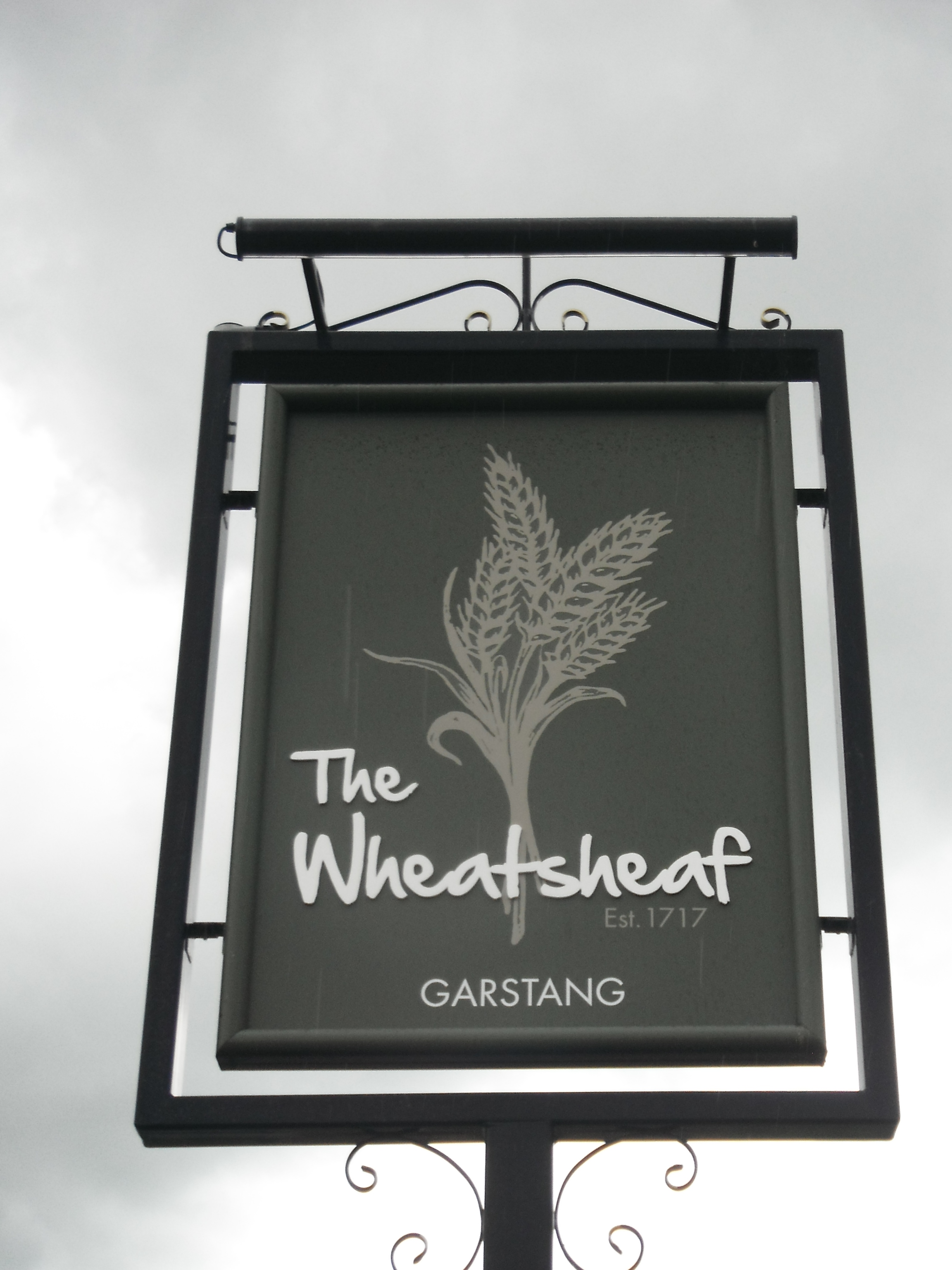 Photo taken by me - pub sign for The Wheatsheaf - Garstang