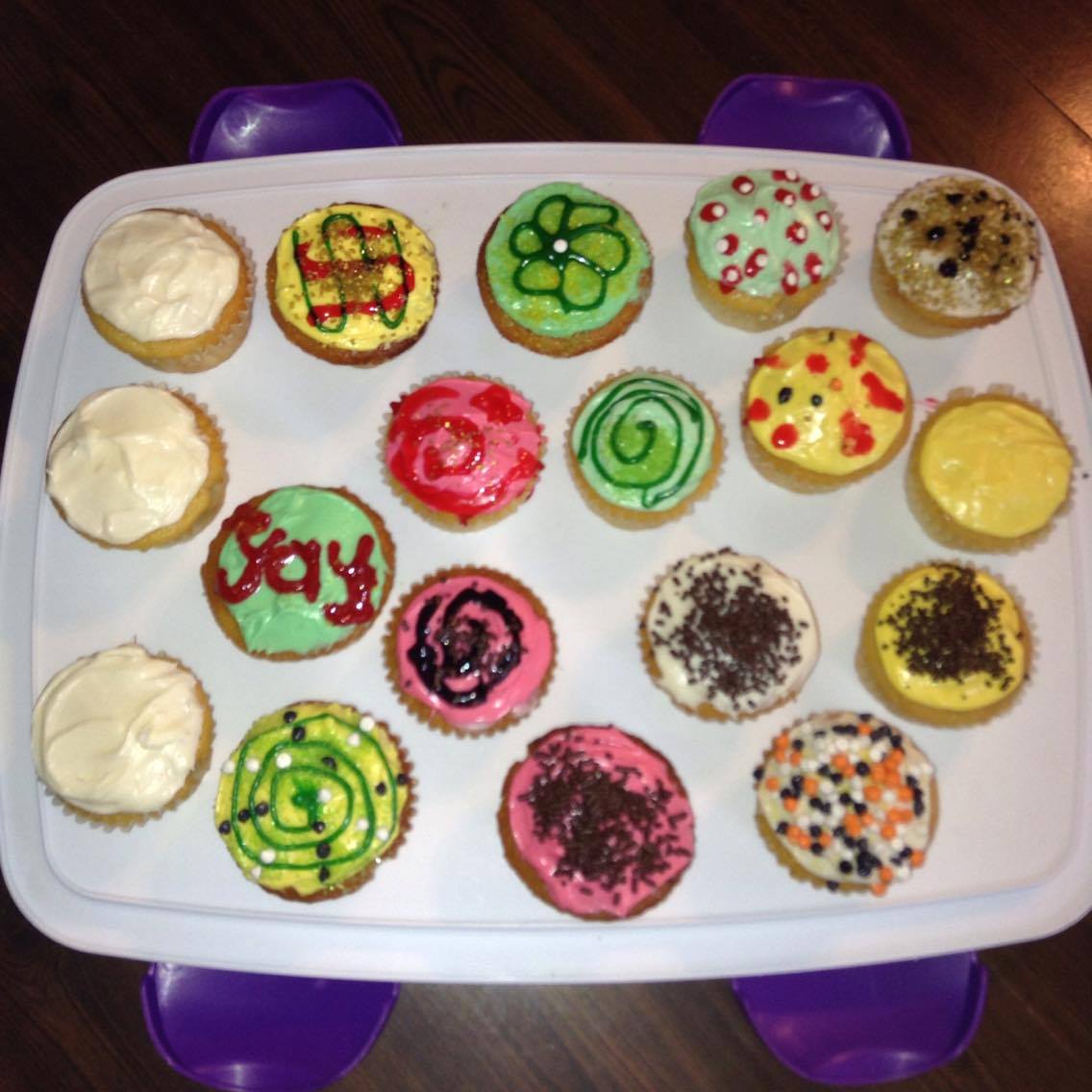 The cupcakes my daughter made